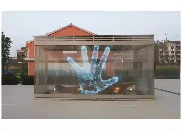 Usine d'affichage de fenêtres extérieures en verre LED